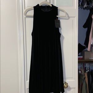Black Velvet Trapeze dress!  Size S